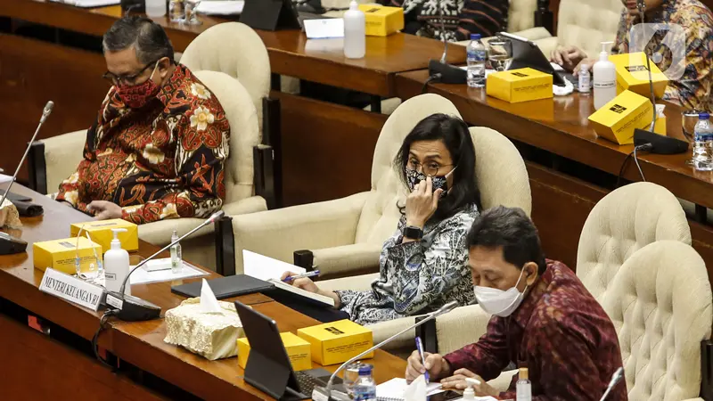 FOTO: Sri Mulyani Bahas Program PEN Bersama Komisi XI DPR