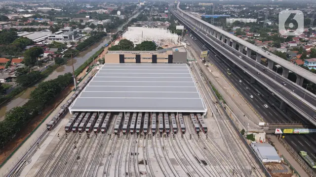 Menengok Proyek Pembangunan Depo LRT Jabodebek