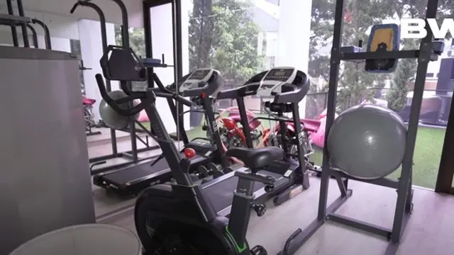 Ruang Gym di Rumah Felicya Angelista dan Caesar Hito