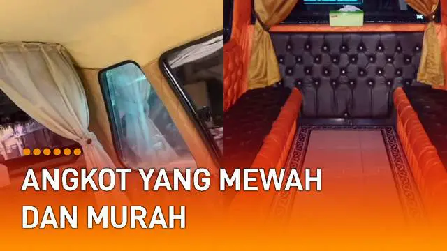 Sebuah angkot mewah viral di media sosial.