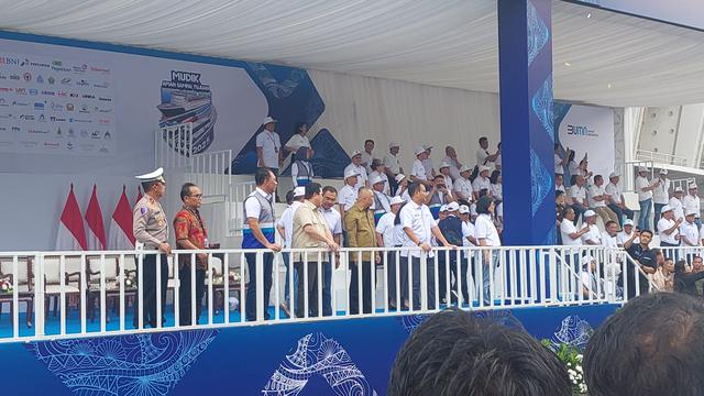 Menteri BUMN Erick Thohir saat Mudik Bersama BUMN 2025, Kamis (27/3/2025). (Foto: Liputan6.com/Arief RH)