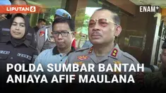 Polda Sumbar Ungkap Afif Maulana Terjatuh dari Jembatan