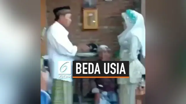 Viral di media sosial, pernikahan beda usia yang kembali terjadi di Indonesia. Pernikahan beda usia ini terjadi di Lombok Barat, beda usia pengantin terpaut sangat jauh. Pengantin laki-laki berusia 57 tahun, sementara pengantin perempuan berusia 16 t...