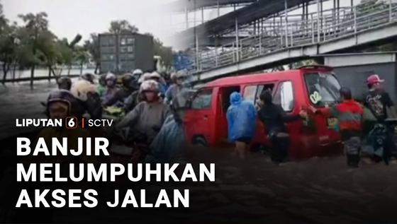 Banjir Melumpuhkan Akses Jalan