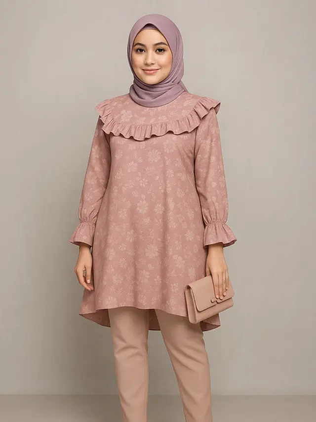 Inspirasi Atasan Batik untuk Kondangan dengan Bawahan Celana Panjang (Foto: ChatGPT)