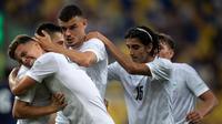 Timnas Israel saat tampil di Piala Eropa U-19 2022. (AFP/Vladimir Simicek)