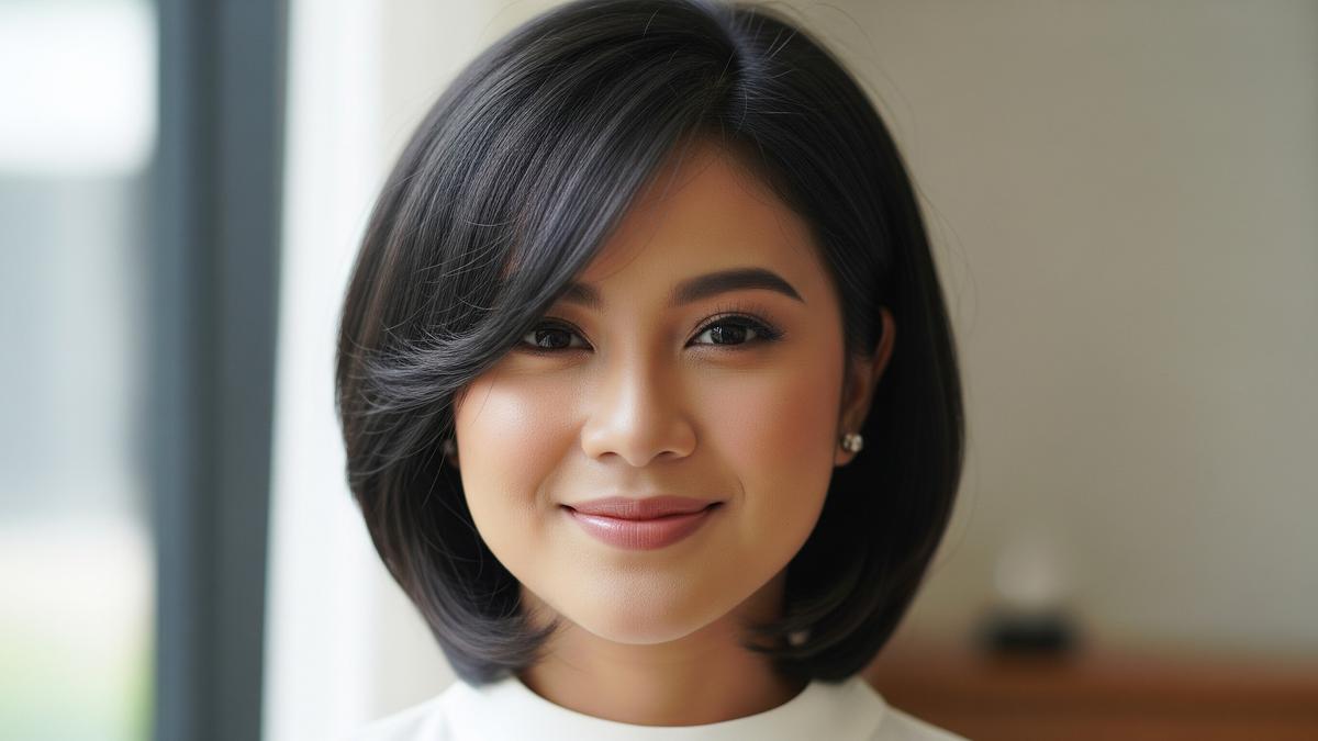8 Model Rambut Wanita Pendek Wajah Bulat, Bikin Pipi Terlihat Tirus