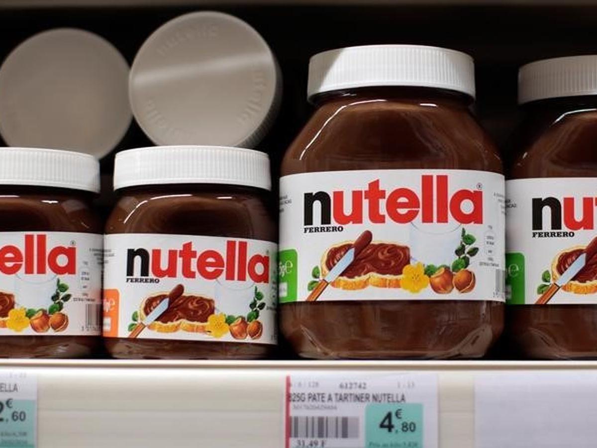 Nutrition label for nutella