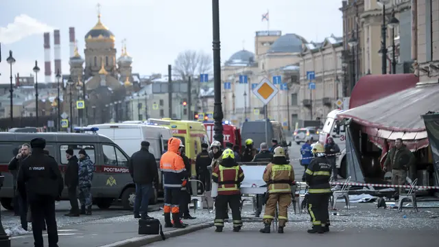 Blogger militer Rusia tewas dalam ledakan di kafe St. Petersburg