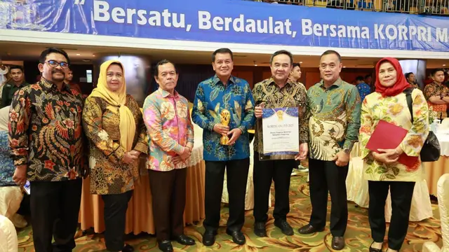 KORPRI Kabupaten Tangerang dianugrahi penghargaaan oleh Dewan Pengurus KORPRI Nasional dalam ajang KORPRI Award 2025 di Gedung BMKG, Kemayoran, Jakarta Pusat (Istimewa)