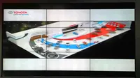 Mobil Komersial `Nebeng` di Booth Toyota 