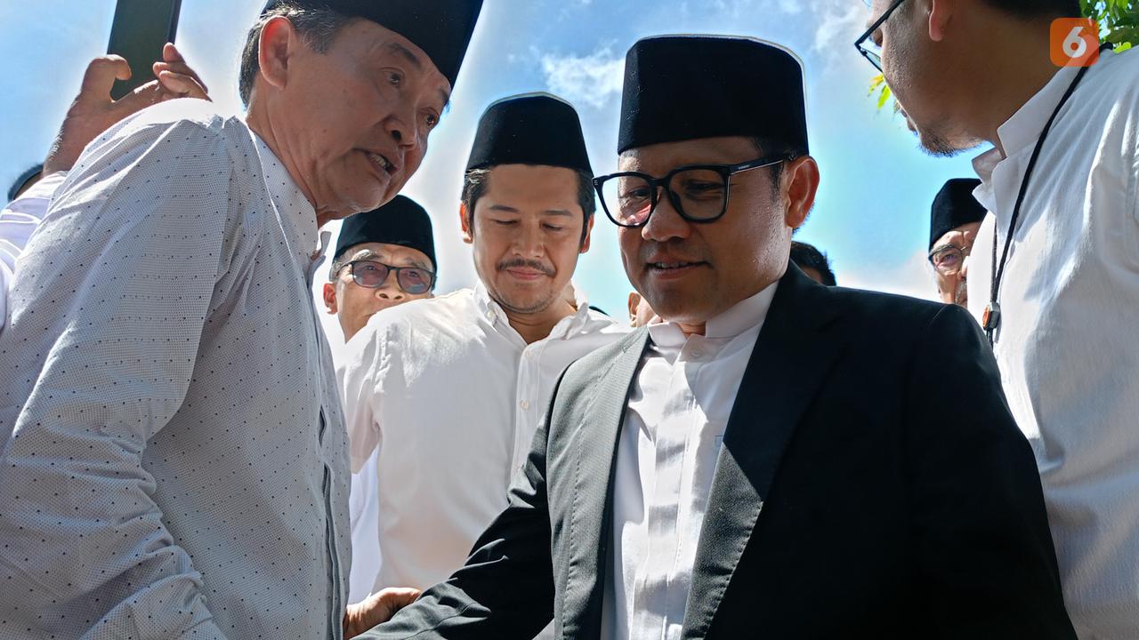 Muhaimin Iskandar, Cawapres 01, di Kota Serang, Banten. (Jumat, 02/02/2024). (Yandhi Deslatama/Liputan6.com).