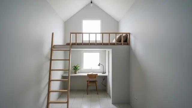 Model Kamar Mezzanine Atap Miring