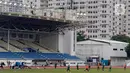 Para pemain Timnas Indonesia U-22 saat mengikuti latihan di Stadion Rizal Memorial, Manila, Jumat (22/11). Latihan ini persiapan jelang laga SEA Games 2019. (Bola.com/M Iqbal Ichsan)
