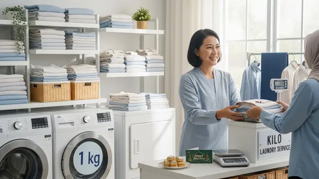 Ilustrasi Jasa Laundry Kiloan/Gemini AI