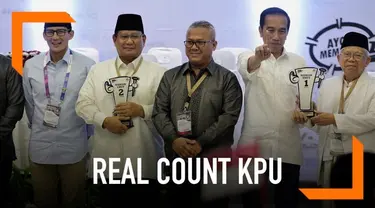 KPU masih terus melakukan real count hasil pilpres dan pileg 2019. Apakah hasil sementara siang ini masih dimenangkan Joko Widodo?