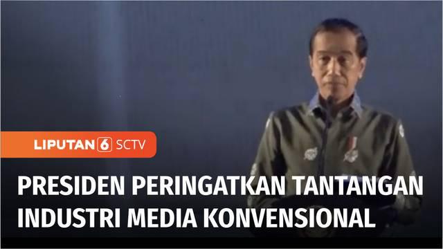 Puncak peringatan Hari Pers Nasional 2023 di Medan, Sumatera Utara, Presiden Joko Widodo memperingatkan tantangan berat industri media konvensional dalam menghadapi media digital. Presiden Jokowi juga merasa sedih, karena 60 persen belanja iklan tela...