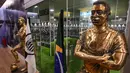 Pelé disemayamkan di sini pada tanggal 3 Januari 2023, lima hari setelah ia meninggal dunia pada usia 82 tahun karena kanker usus besar. (NELSON ALMEIDA / AFP)