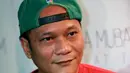 Rapper berusia 44 tahun ini memberikan sesuatu yang baru dengan teknik nge-rap dalam lagu barunya yang berjudul ‘Bidadari Dunia’. (Wimbarsana/Bintang.com)