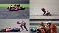 Marquez terjatuh di Sirkuit Mugello saat tersisa enam lap.