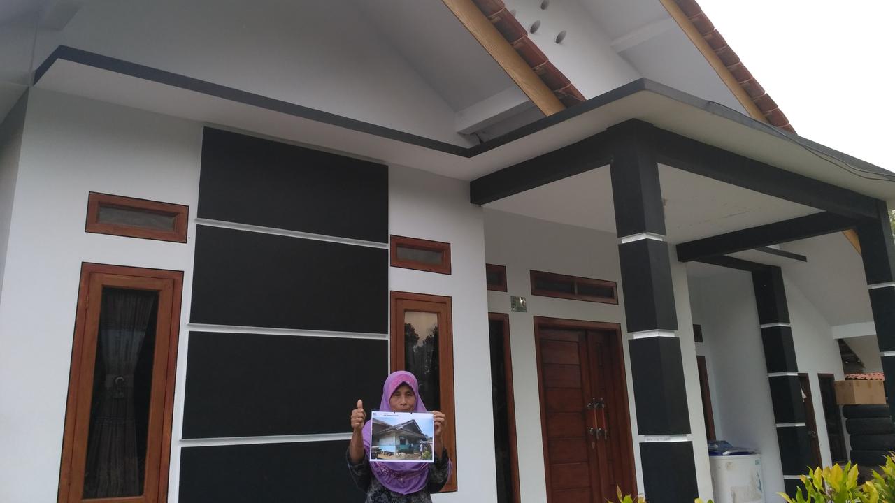 Penampakan rumah yang dapat bantuan program bedah rumah Kementerian PUPR