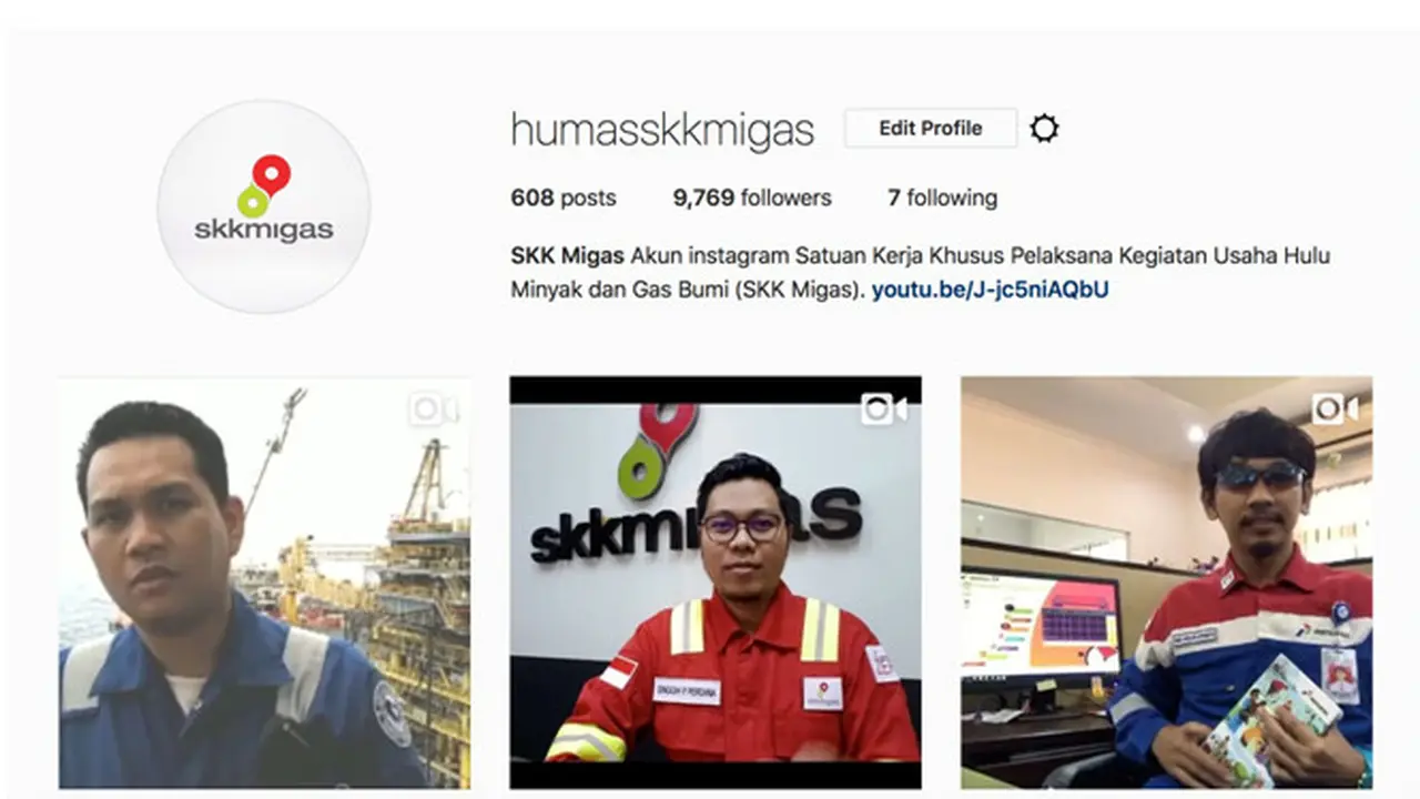 Para pekerja lapangan hulu migas tersebut menyampaikan pesan-pesan bagi anaknya melalui video-video yang diunggah akun instagram @humasskkmigas 