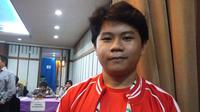 Pecatur, Azarya Jodi Setyaki, berhasil menyabet medali emas di nomor  catur kilat perorangan putra PON Jabar 2016, Kamis (15/9/2016). (Bola.com/Erwin Snaz)