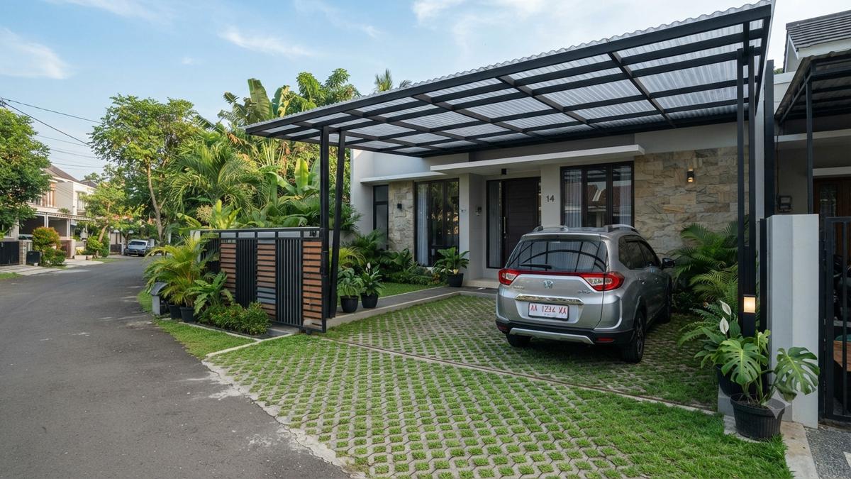 8 Jenis Lantai untuk Area Carport Outdoor, Tidak Semua Model Cocok