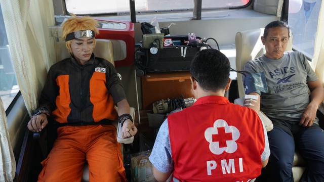 Aksi Kopral Bagyo Peringati Hari Donor Darah Sedunia