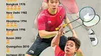 Infografis Jatuh Bangun Badminton Indonesia di Asian Games. (Liputan6.com/Triyasni)