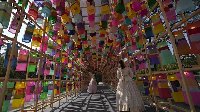 FOTO: Festival Budaya Kerajaan di Istana Gyeongbok Korea Selatan