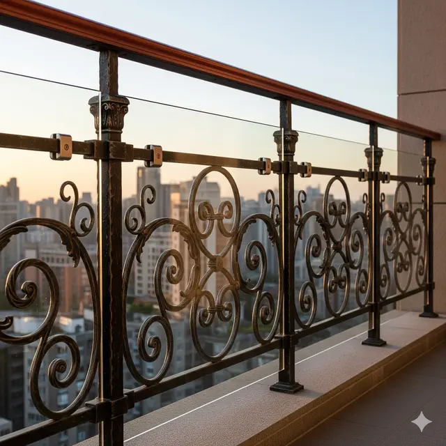 Railing Balkon Klasik Modern Terbaru (Foto: Gemini AI)
