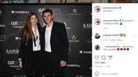 Gelandang Italia Matteo Pessina dan kekasihnya Alessandra Navarra. (foto: Instagram @pessinamatteo)