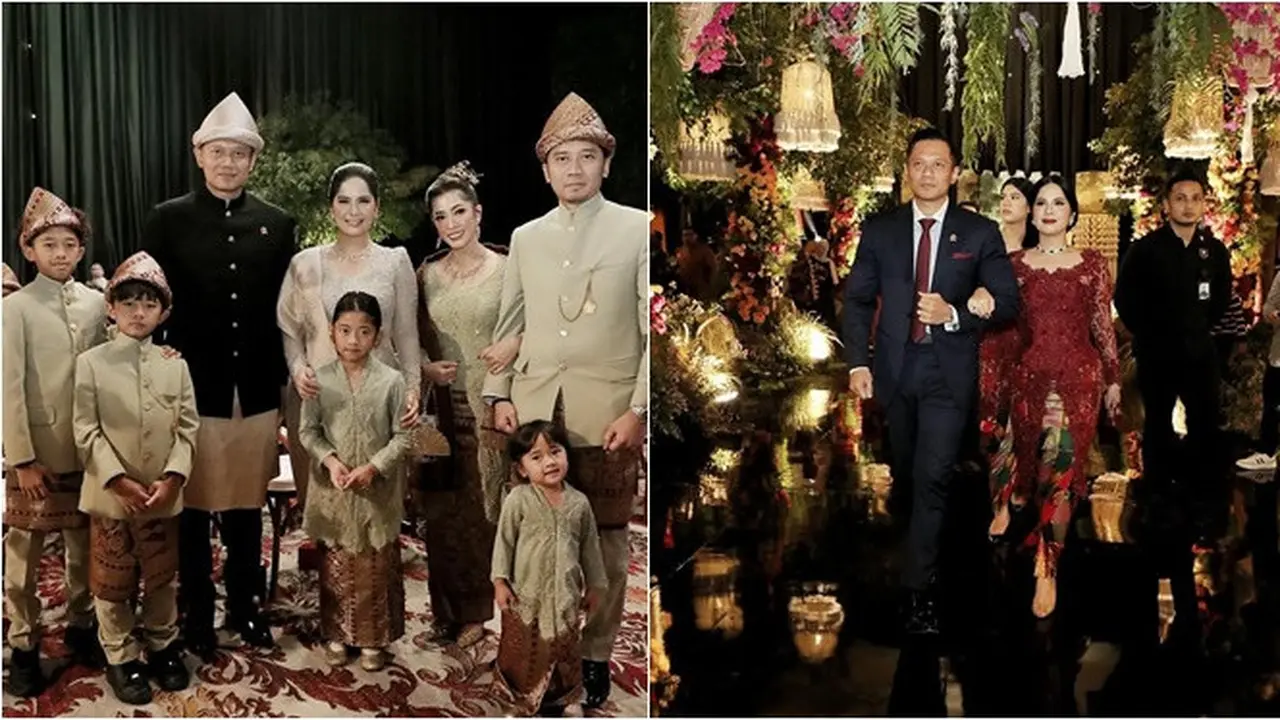 6 Potret Annisa Pohan dan AHY di Rangkaian Pernikahan Rasyid Rajasa, Tampil Elegan