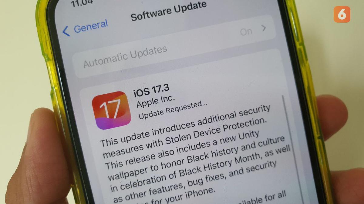 Apple Gulirkan Update iOS 17.3, Bawa Perlindungan Buat iPhone yang Dicuri