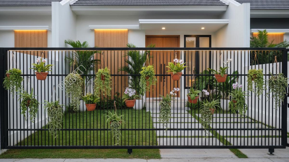 7 Model Pagar Besi Kombinasi Tanaman Hias 2025, Tampil Asri dan Elegan untuk Hunian Modern
