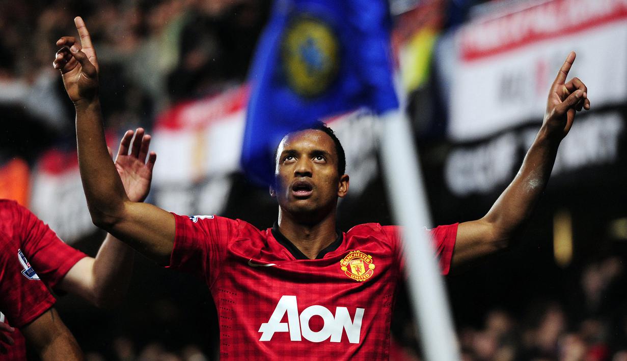 3. Nani (Manchester United). Memperkuat Manchester United dalam rentang 2007-2015. Mampu mencetak 26 gol dalam 147 penampilan di Premier League. Di akhir kontraknya dipinjamkan ke klub asalnya, Sporting Lisbon, hingga pada 2015 hijrah ke Fenerbahce. (AFP/Glyn Kirk)