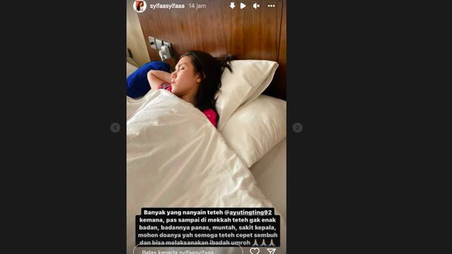 Ayu Ting Ting Jatuh Sakit Setibanya di Tanah Suci, Alami Demam hingga Muntah