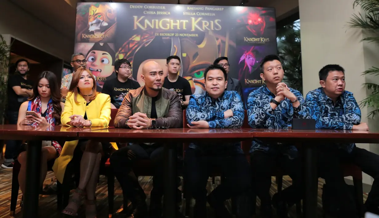 Film Knight Kris menjadi tontonan anak-anak Indonesia yang belakangan ini minim tontonan edukatif. Selain Stella Cornelia yang mengisi suara, ada juga Deddy Corbuzier (ksatria harimau), Chika Jessica (Rani). (Adrian Putra/Bintang.com)
