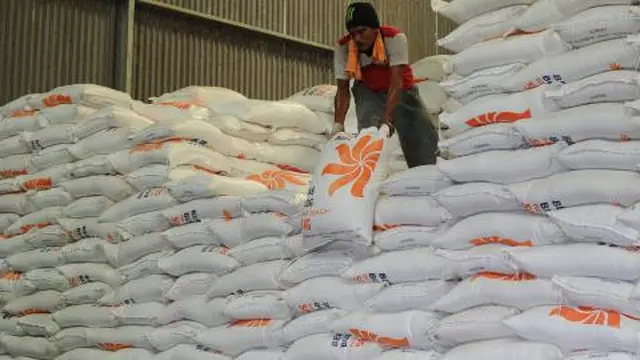 beras di gudang Bulog. doc/merdeka.com