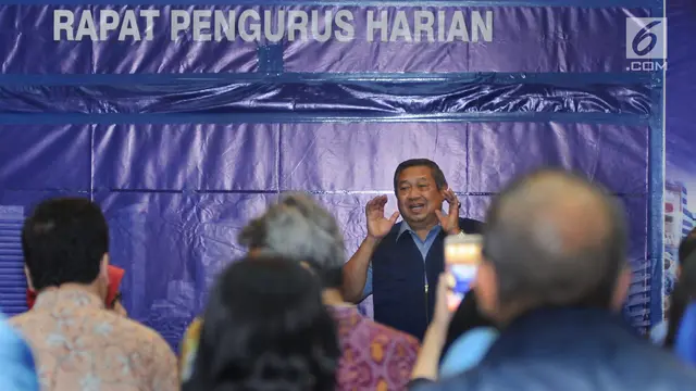FOTO: SBY Pimpin Langsung Rapat Darurat Partai Demokrat