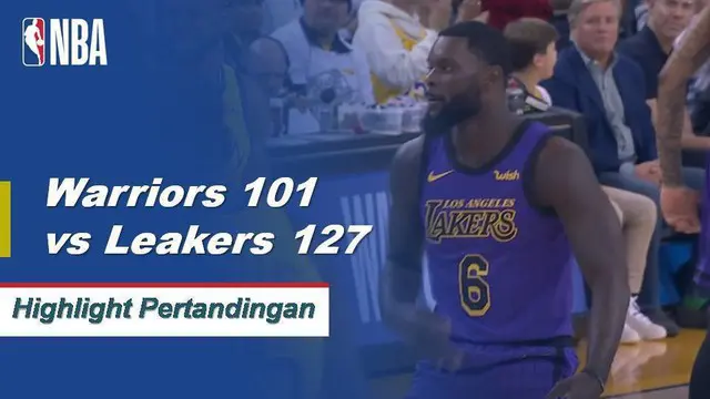 Cuplikan Hasil Pertandingan NBA : Lakers 127 vs Warriors 101