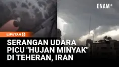 Awan hitam menyelimuti langit Teheran, Iran. Hujan minyak pun mengguyur seluruh kota. Peristiwa ini terjadi setelah serangan udara menghantam fasilitas penyimpanan bahan bakar dan instalasi minyak di seluruh kota. Rekaman di media sosial menunjukkan ...