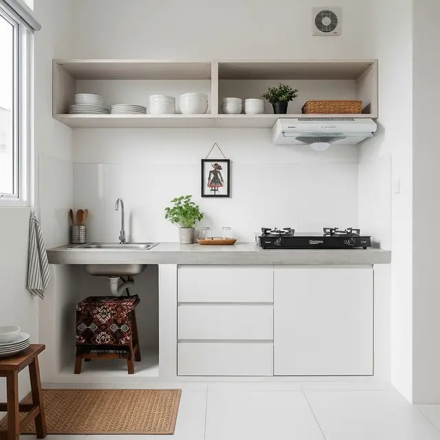 9 Desain Dapur Minimalis 2x1 untuk Rumah Subsidi, Hemat Tempat dan Fungsional