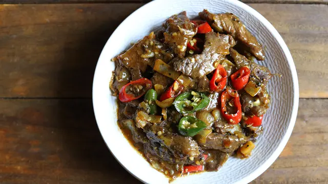 Tumis Daging Sapi Cabai Hijau
