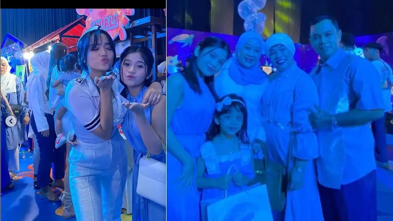Puput mantan istri Doddy Sudrajat akrab dengan keluarga Haji Faisal di pesta ultah Gala Sky yang kedua (Foto: Instagram @puput100ly)