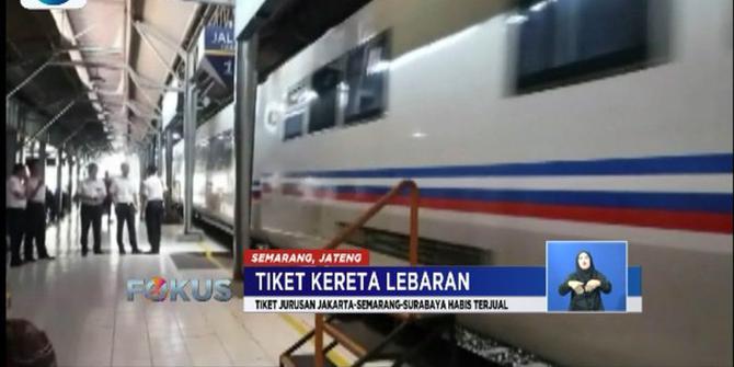 Tiket Kereta Api Jakarta-Semarang untuk Lebaran Sudah Habis Terjual