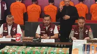 Subdit III Direktorat Tindak Pidana Narkoba (Dit Tipidnarkoba) Bareskrim Polri membongkar kasus peredaran gelap bahan kimia berbahaya atau obat persangsang yang disebut Poppers. (Foto: Merdeka.com/Nur Habibie).