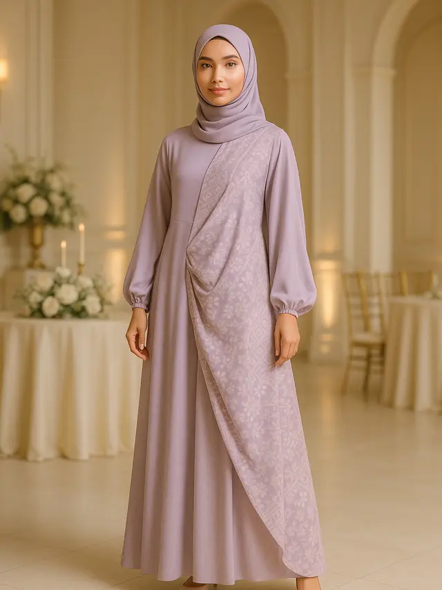 Model Batik Syar’i 2025 dengan Warna Pastel