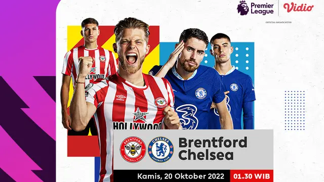 Link Live Streaming Brentford Vs Chelsea di Vidio, Kamis 20 Oktober 2022
